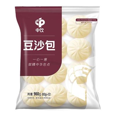 中饮馒头豆沙包960g营养早餐