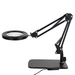 长道高清台式放大镜维修专用手机主板电脑电子DIY焊接篆刻雕刻手办模型工具支架工作台带灯高倍老人光学子母