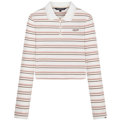 TeenieWeenie条纹长袖T恤polo衫