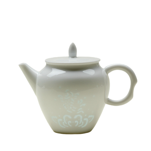 梵汝景德镇玲珑瓷功夫茶具套装创意手工一壶两杯带茶盘礼盒装礼品