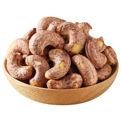 新货特大炭烤紫衣腰果仁500g