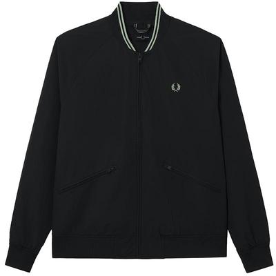 FRED PERRY男士休闲夹克2025冬季拉链麦穗刺绣宽松立领外套J1311