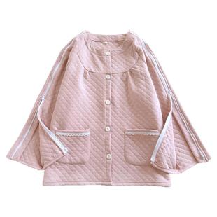 护理服PICC置管骨折穿的衣服瘫痪卧床专用病号服老人加厚保暖睡衣