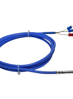 PT100铂热电阻硅胶线温度传感器