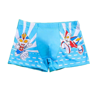 男童平角内裤莫代尔卡通奥特曼儿童小男孩宝宝短裤中大童四角底裤