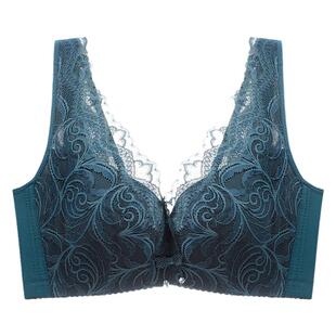 大码有钢圈超薄款美背内衣女大胸显小文胸罩上托聚拢收副乳防下垂