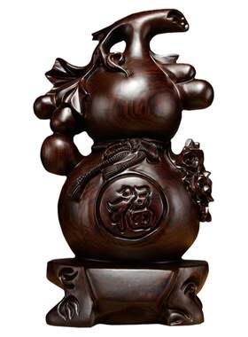 木雕客厅摆件葫芦摆件祝福工艺品
