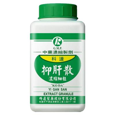科达制药抑肝散浓缩颗粒中国台湾中成药肢体抽动大便溏稀手抖焦虑