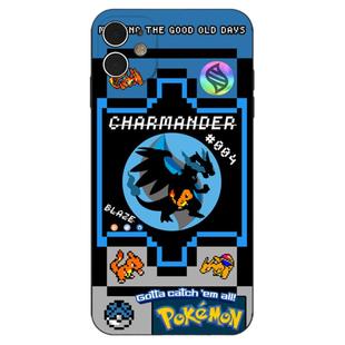 原创像素宝可梦小火龙适用iPhone16/12/13/14硅胶11苹果15ProMax玻璃手机壳华为/荣耀OPPO小米VIVO安卓保护壳