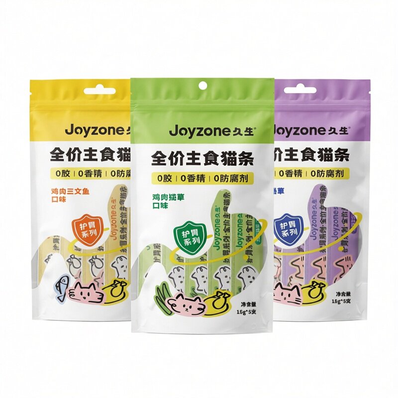 久生全价主食猫条幼小猫咪湿粮三文鱼油猫草宠物营养互动小包零食
