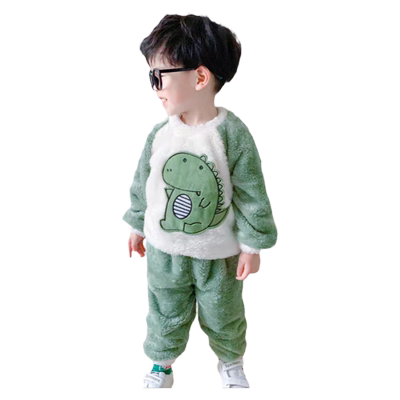 男童珊瑚绒睡衣儿童法兰绒宝宝