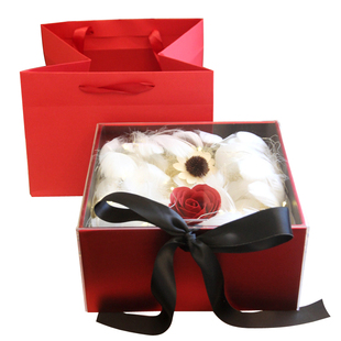 新婚礼品盒结婚礼物包装盒红色高级感轻奢亚克力透明生日礼盒空盒