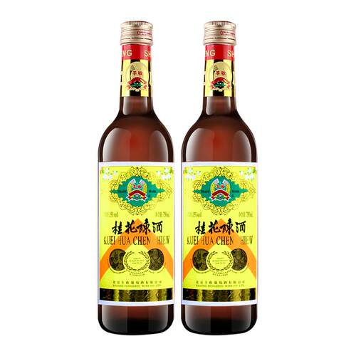 【丰收酒官方旗舰店】桂花陈酒老北京特产甜型葡萄酒750ml/瓶15度