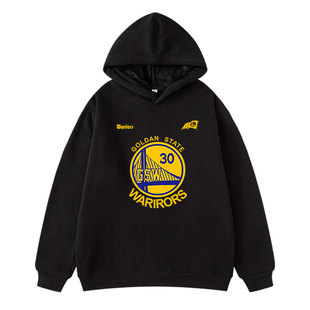 勇士队库里30号大童连帽卫衣童装美式球衣儿童篮球服运动外套衣服