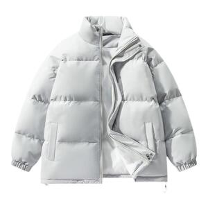 冬季棉服立领百搭新款男女纯色棉衣立领休闲户外保暖棉服加厚宽松