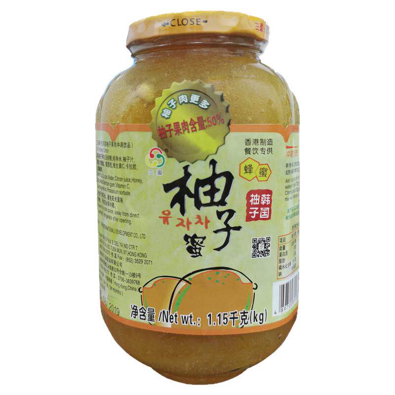 三盈蜂蜜柚子茶酱1150克口感好