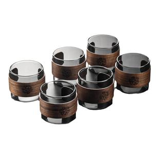 玻璃功夫茶杯茶碗高端防烫杯子茶碗家用喝茶的杯子茶具套装小茶杯