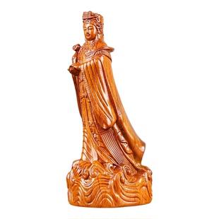 花梨木雕天妃妈祖神像摆件实木天上圣母湄洲海神娘娘天后供奉寺庙