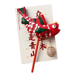 2026新款冰箱贴徽州黄山文创纪念品创意装饰品发光灯笼树脂磁性贴