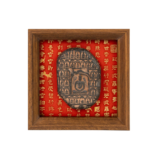 敦煌石窟佛像砖雕桌面摆件玄关茶室中式客厅装饰画博物馆文创礼品