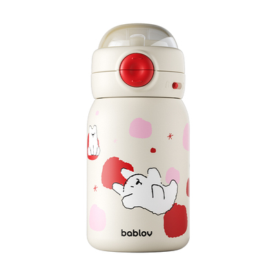bablov儿童吸管保温杯上学专用