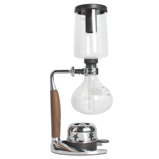 新款虹吸式咖啡壶套装煮茶器复古木柄手动煮咖啡机玻璃虹吸壶礼盒