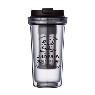 日本Rivers咖啡随行杯双层随手杯便携密封杯冷萃杯泡茶防烫隔热杯