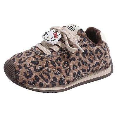 【YYG正品】豹纹KT猫加绒运动鞋