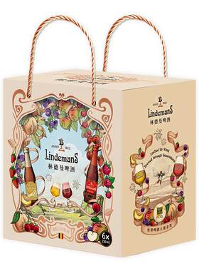 Lindemans林德曼水果兰比克啤酒欢聚礼盒比利时进口精酿果啤