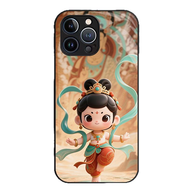 国潮京剧飞天适用苹果16promax手机壳15pm新款彩绘iphone14pro中国风13创意个性12爆款11保护套x潮