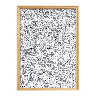 涂鸦拼图成人版1000片叠叠乐涂色高难治愈解压益智力手工玩具礼物