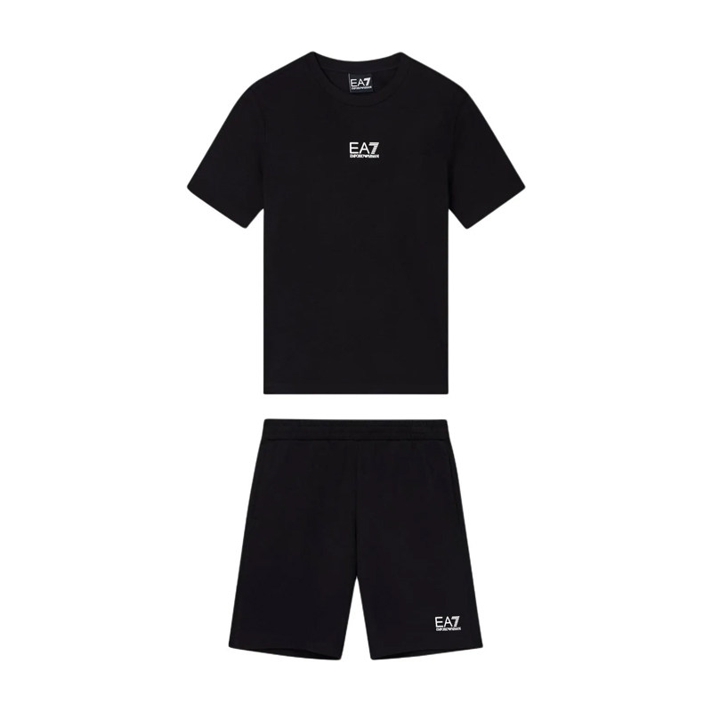 【自营】EMPORIO ARMANI/阿玛尼字母印花夏季男童款休闲运动套装