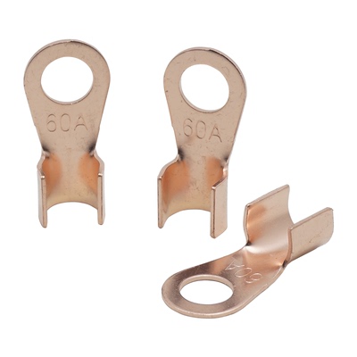 OT开口冷压端子紫铜紫铜镀锡