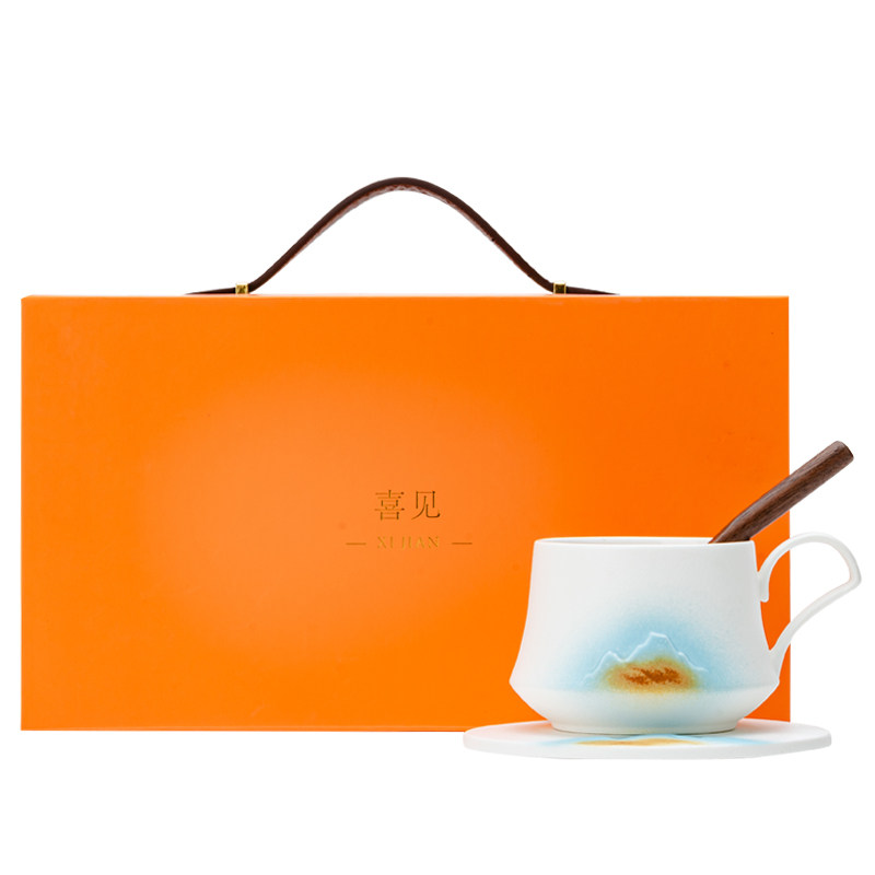 高档轻奢咖啡杯马克杯子定制lo咖啡杯