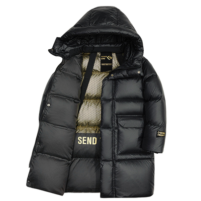 雪中飞kids儿童黑金鹅绒服加厚