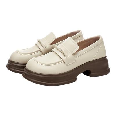 达芙妮厚底单鞋乐福鞋英伦