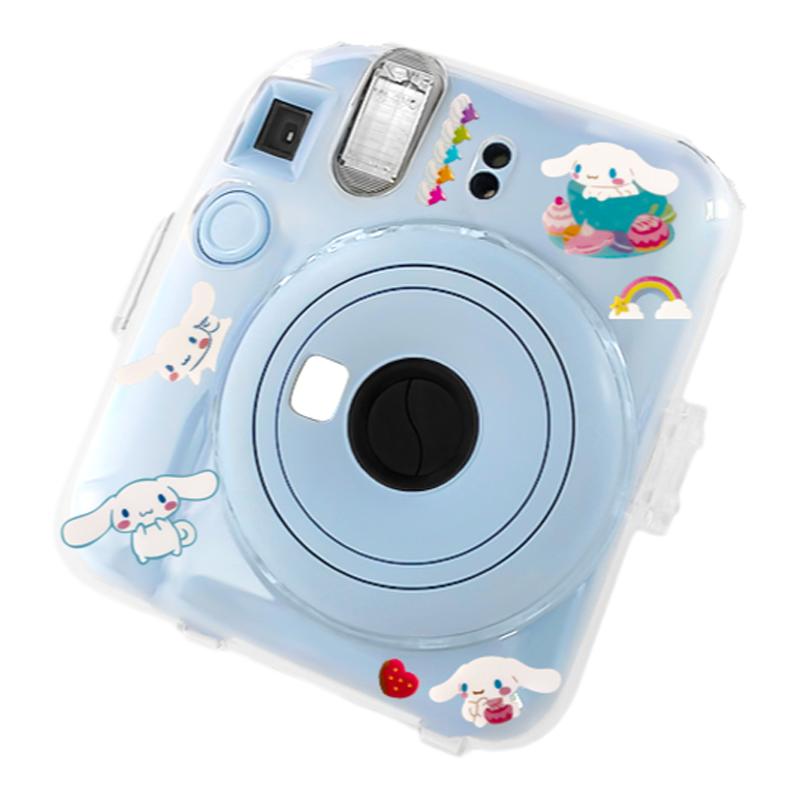 适用拍立得mini12保护壳instax富士mini11保护套透明保护水晶壳硅胶套相机包收纳包硬壳子防摔防撞配相片收纳