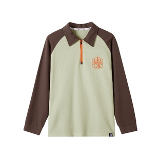 【户外风POLO衫】小猪托尼男胖童polo衫长袖T恤中大童春装上衣