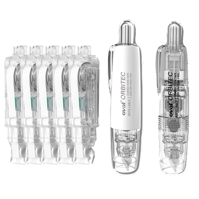 欧文修正带按动式可换替芯