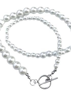 简单素款珍珠pearlto脖子饰品
