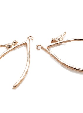 diy铜镀真金项链耳环头饰吊坠