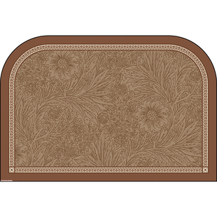 范居态度卡侬美式入户门地垫中古风玄关门垫耐脏免洗皮革地毯定制