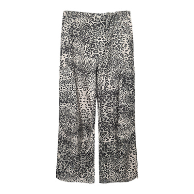 LUNA“烟火”豹纹系带牛仔弯刀潇洒不羁垂坠阔腿裤