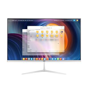 AOC品牌官方旗舰店一体机电脑办公用家用学习网课电脑IPS显示屏台式电脑全套一体式美人鱼