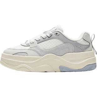 安踏幸运草丨厚底增高面包鞋板鞋女鞋春季软底不累脚软底运动鞋