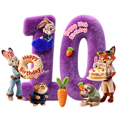 狄瑞斯生日布置场景派对女小男孩