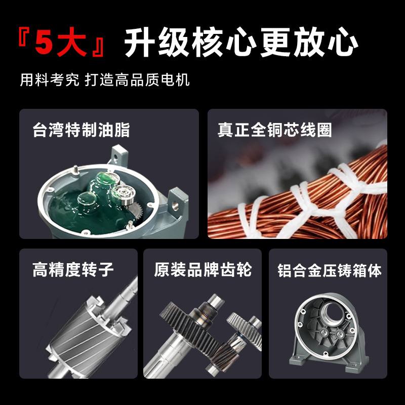 万鑫WANSIN正品齿轮减速电机220v380v印刷机三相减速电机定制