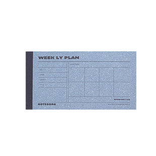 iplaybox商务办公男女月周日程计划横款胶装本学生单词本笔记事本