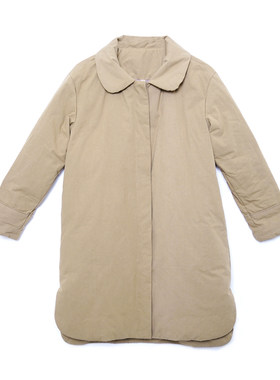 冬季文艺纯棉翻领轻薄休闲羽绒服