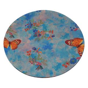 双面圆形干泡茶席茶垫新中式高端布艺禅意茶具隔热垫复古茶布清仓